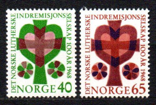 Poštovní známky Norsko 1968 Srdce a køíž Mi# 570-71