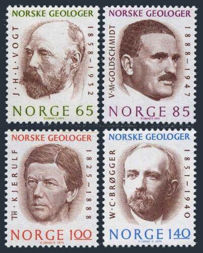 Poštovní známky Norsko 1974 Geologové Mi# 687-90