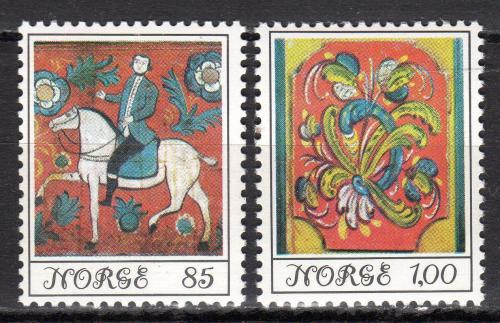 Poštovní známky Norsko 1974 Lidové umìní Mi# 693-94