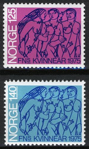Poštovní známky Norsko 1975 Mezinárodní rok žen Mi# 698-99