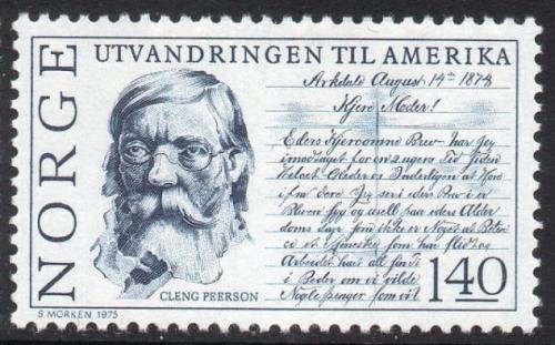 Poštovní známka Norsko 1975 Cleng Peerson Mi# 708