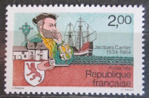 Poštovní známka Francie 1984 Jacques Cartier, moøeplavec Mi# 2439