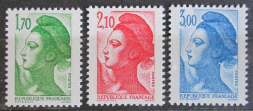 Poštovní známky Francie 1984 Alegorie svobody, Delacroix Mi# 2454-56