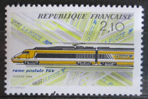 Poštovní známka Francie 1984 Rychlovlak TGV Mi# 2460