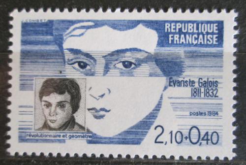 Poštovní známka Francie 1984 Évariste Galois, matematik Mi# 2472