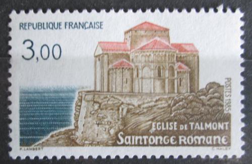 Poštovní známka Francie 1985 Kostel v Talmont Mi# 2505