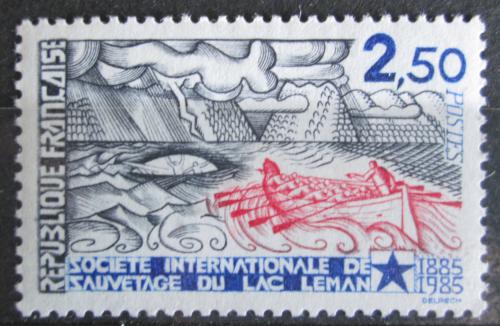 Poštovní známka Francie 1985 Záchranáøský èlun Mi# 2506