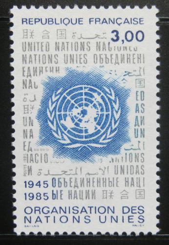 Poštovní známka Francie 1985 OSN, 40. výroèí Mi# 2507