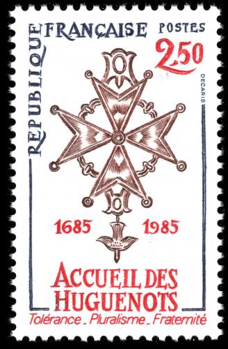 Poštovní známka Francie 1985 Hugenotský køíž Mi# 2512