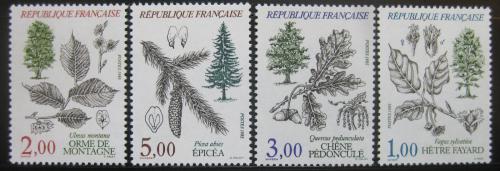 Poštovní známky Francie 1985 Stromy Mi# 2514-17