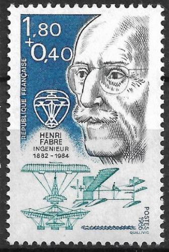 Poštovní známka Francie 1986 Henri Fabre Mi# 2534