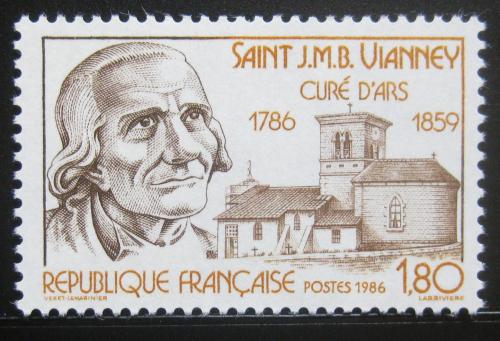 Poštovní známka Francie 1986 Jean-Marie Vianney, duchovní Mi# 2548