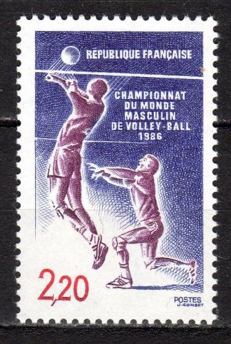Poštovní známka Francie 1986 MS ve volejbale Mi# 2550