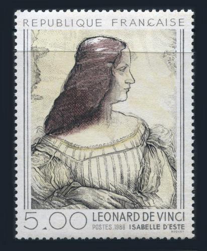 Poštovní známka Francie 1986 Umìní, Leonardo da Vinci Mi# 2581
