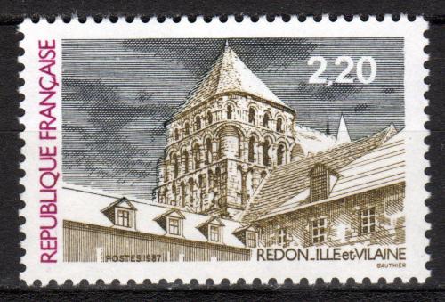Poštovní známka Francie 1987 Kostel v Redonu Mi# 2598