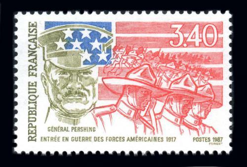 Poštovní známka Francie 1987 Generál John Joseph Pershing Mi# 2612