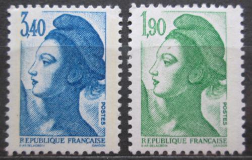 Poštovní známky Francie 1986 Alegorie svobody, Delacroix Mi# 2558-59