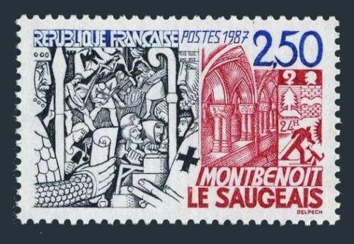 Poštovní známka Francie 1987 Klášter Montbenoit Mi# 2628