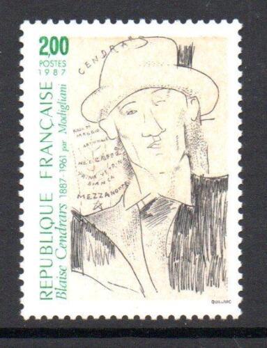 Poštovní známka Francie 1987 Blaise Cendrars, spisovatel Mi# 2630