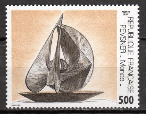 Poštovní známka Francie 1987 Plastika, Antoine Pevsner Mi# 2631