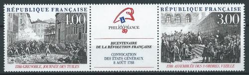 Poštovní známky Francie 1988 Francouzská revoluce, 200. výroèí Mi# 2674-75