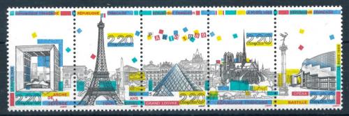 Poštovní známky Francie 1989 Paøíž Mi# 2710-14