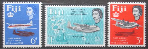 Poštovní známky Fidži 1964 Letadla Mi# 180-82