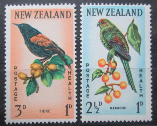 Poštovní známky Nový Zéland 1962 Ptáci Mi# 422-23