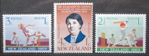 Poštovní známky Nový Zéland 1969 Kriket Mi# 504-06 