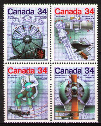Poštovní známky Kanada 1986 Objevy Mi# 999-1002 Kat 4.50€