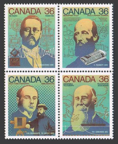 Poštovní známky Kanada 1987 Objevitelé Mi# 1048-51