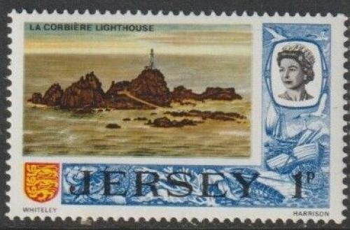 Poštovní známka Jersey 1970 Maják La Corbière Mi# 35