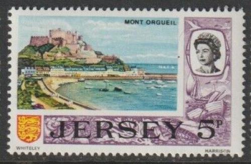 Poštovní známka Jersey 1970 Hrad Mont Orgueil Mi# 42