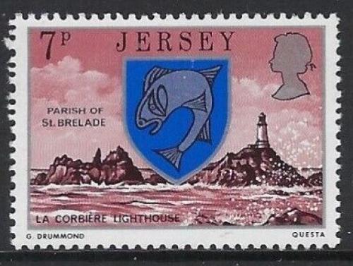 Poštovní známka Jersey 1976 Maják St. Brelade Mi# 135