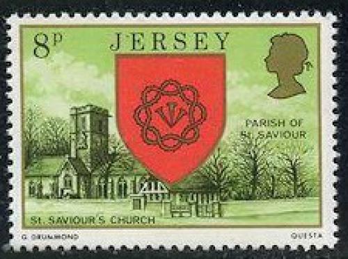 Potovn znmka Jersey 1976 Kostel St. Saviour's Mi# 136 - zvtit obrzek