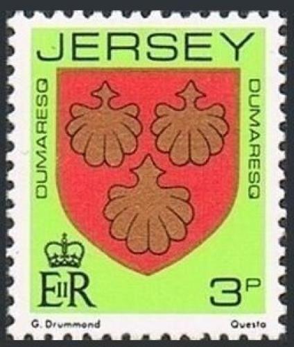 Poštovní známka Jersey 1981 Erb rodiny Dumaresq Mi# 245