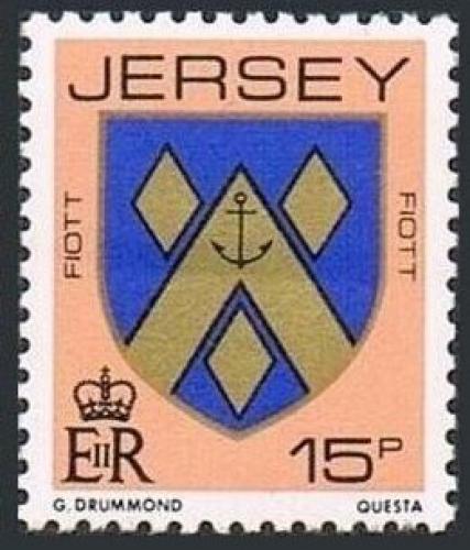 Poštovní známka Jersey 1981 Erb rodiny Fiott Mi# 268