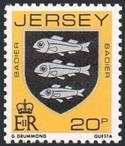 Poštovní známka Jersey 1981 Erb rodiny Badier Mi# 269