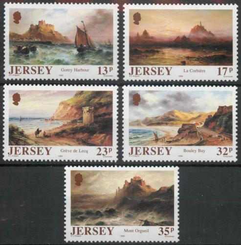 Poštovní známky Jersey 1989 Umìní, Sarah Louisa Kilpack Mi# 496-500 Kat 5€