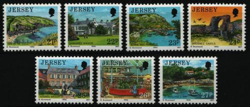 Poštovní známky Jersey 1990 Turistické zajímavosti Mi# 501-07 Kat 7€