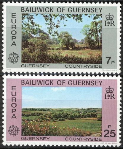 Poštovní známky Guernsey 1977 Evropa CEPT, krajina Mi# 147-48