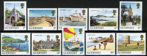 Poštovní známky Guernsey 1985 Turistické zajímavosti Mi# 325-34 Kat 11€