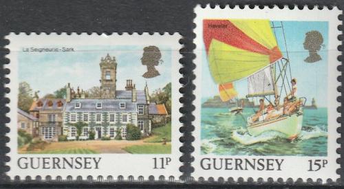 Poštovní známky Guernsey 1987 Turistické zajímavosti Mi# A392-B392
