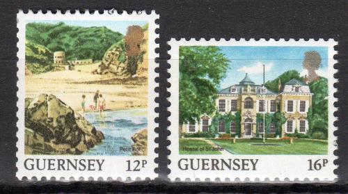 Poštovní známky Guernsey 1988 Turistické zajímavosti Mi# 415-16