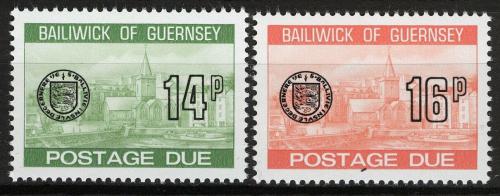 Poštovní známky Guernsey 1980 St. Peter Port, doplatní Mi# 28-29