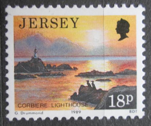 Poštovní známka Jersey 1989 Maják Corbiere Mi# 473