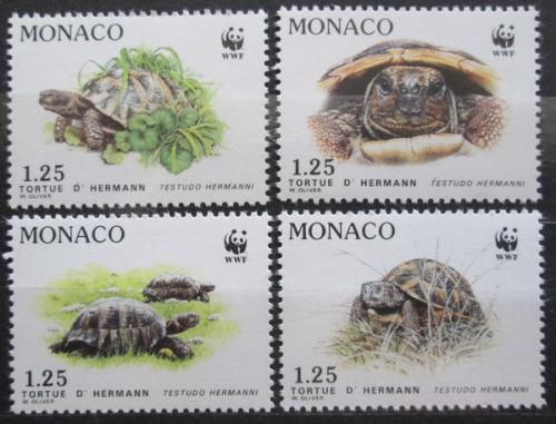 Poštovní známky Monako 1991 Želva zelenavá, WWF Mi# 2046-49