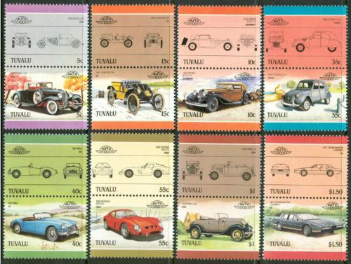 Poštovní známky Tuvalu 1985 Automobily Mi# 334-49 Kat 11€