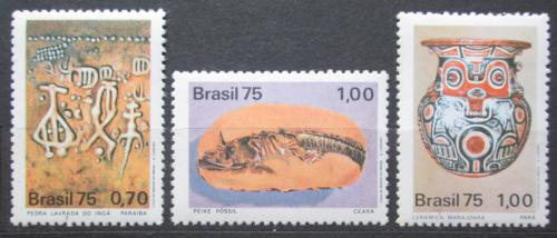 Potovn znmky Brazlie 1975 Archeologick nlezy Mi# 1491-93