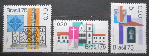 Potovn znmky Brazlie 1975 Historick msta Mi# 1505-07